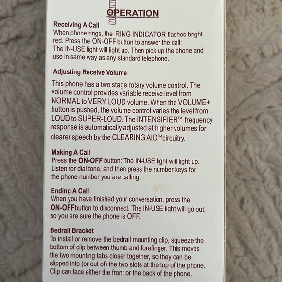 New Easy to Use One-Piece Telephone with Extra Loud Volume Boost,Corded Landline - Picture 13 of 16